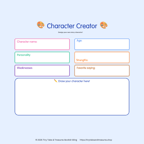 Young Author Creative Writing Kit – Printable PDF Workbook for Grades 1–5 – Homeschool & Classroom – Instant Download