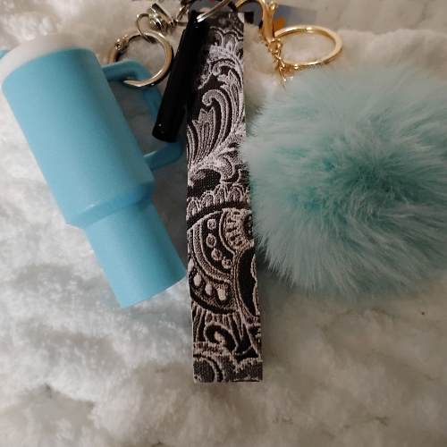 Blue Stanley Cup Keychain Bundle