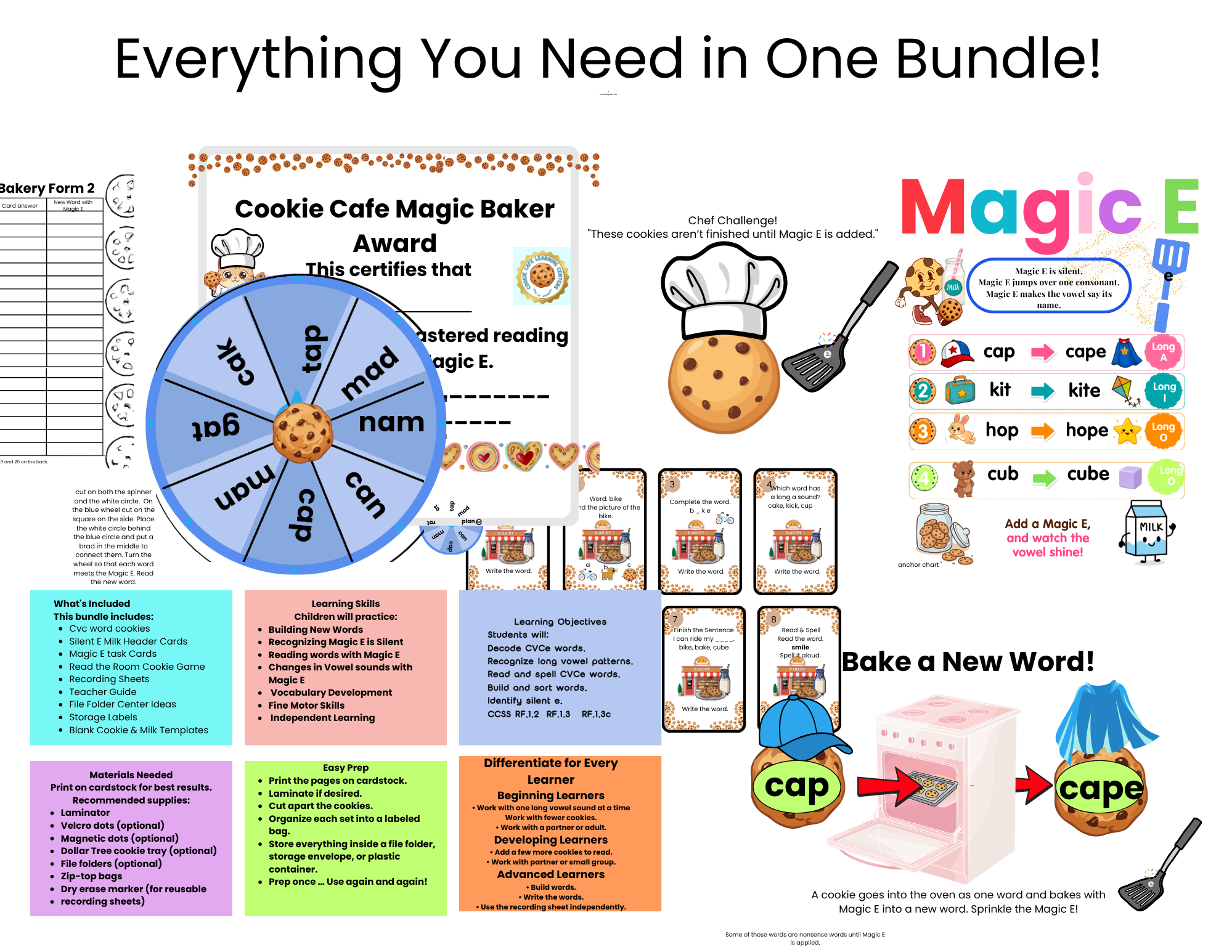 🍪 Cookie Café™ Magic E Bakery Bundle