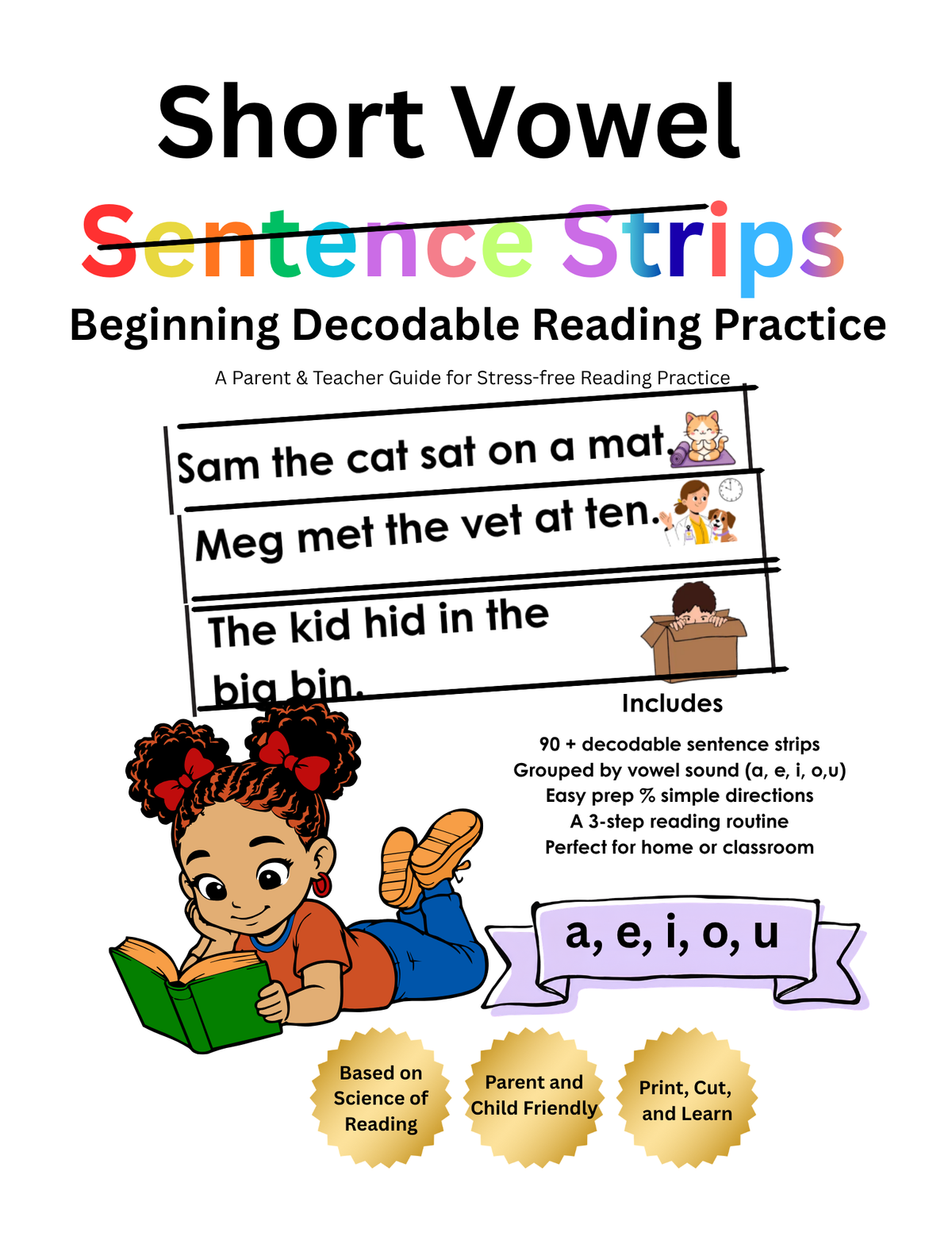 Short Vowel Sentence Strips