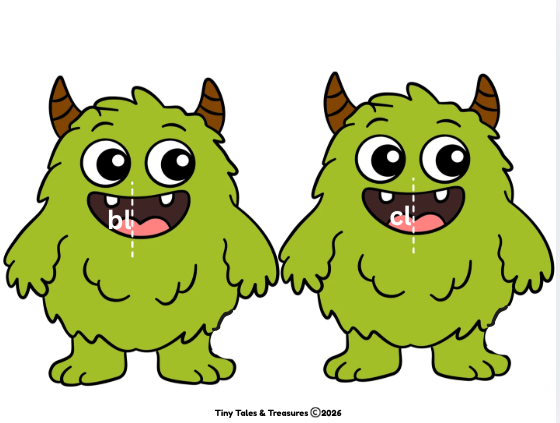 Feed the Monster activity - skills, materials, directions and usage guide