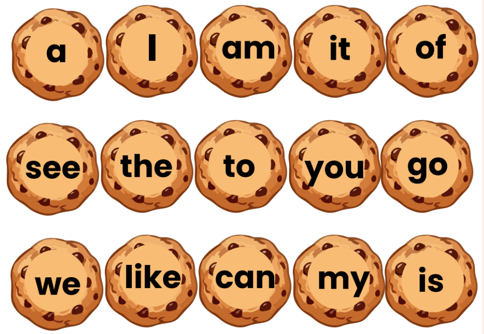 Cookie Cafe sight word activity page 4