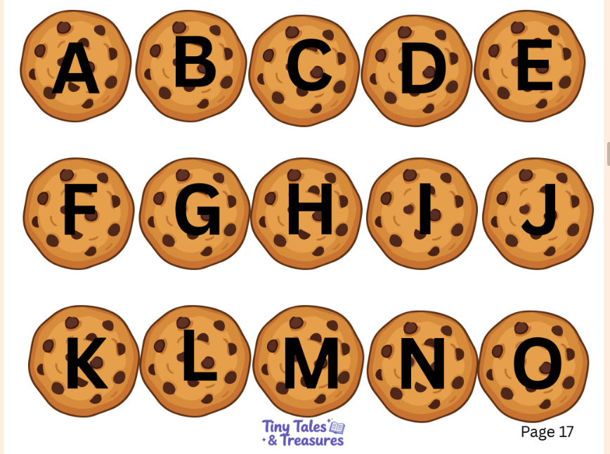 Student recording sheet - Cookies and Milk Match