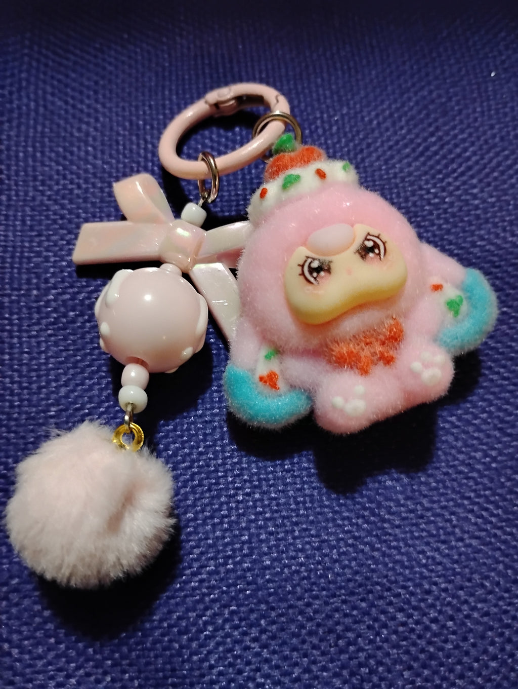 Pink Cartoon Animal Bag Charm