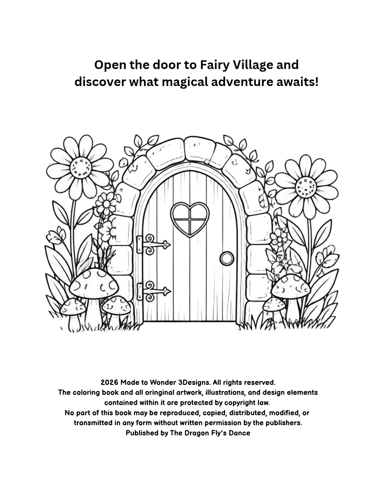 Welcome to Fairy Village Coloring Book