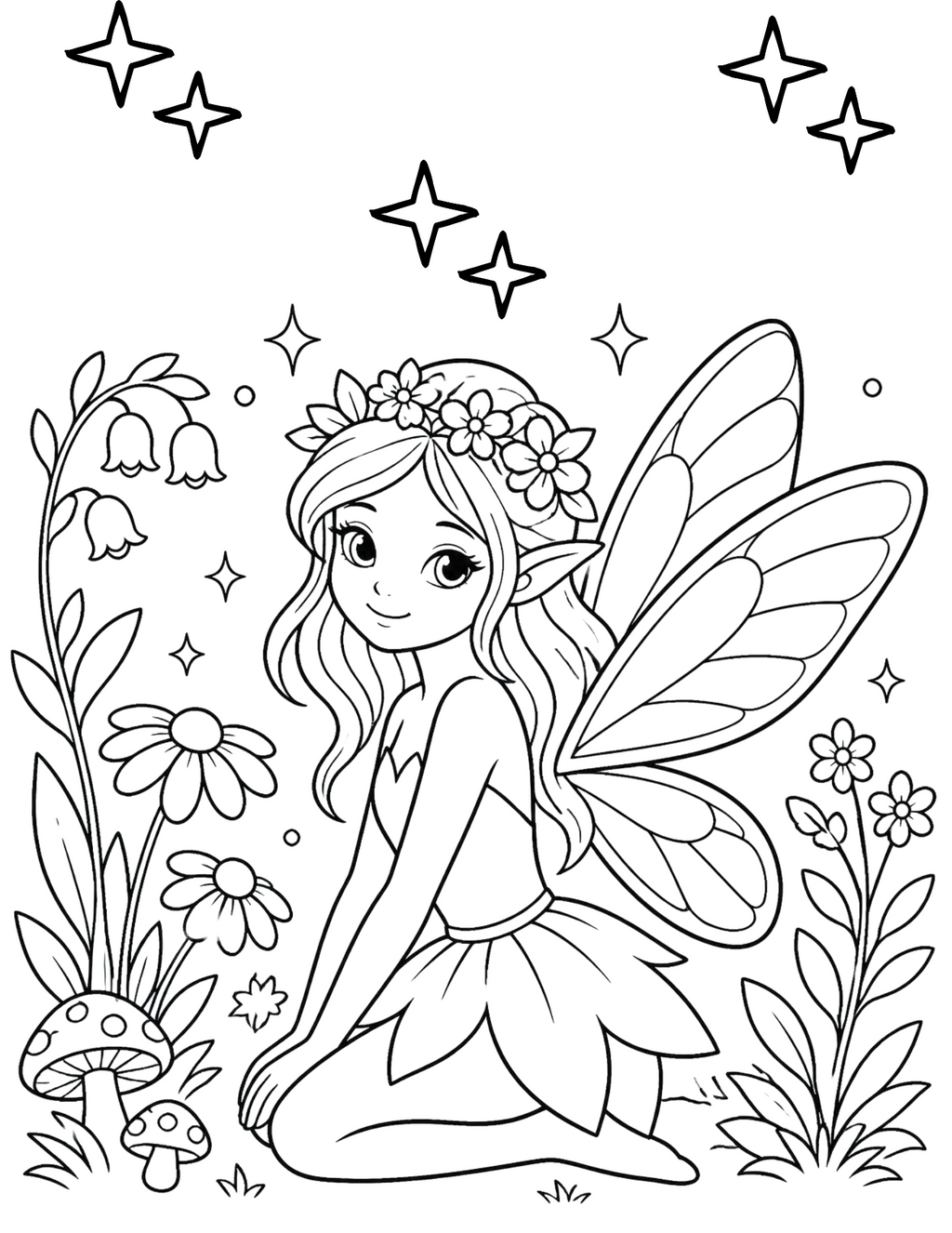 Welcome to Fairy Village Coloring Book