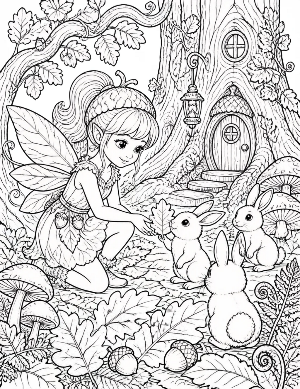 Welcome to Fairy Village Coloring Book
