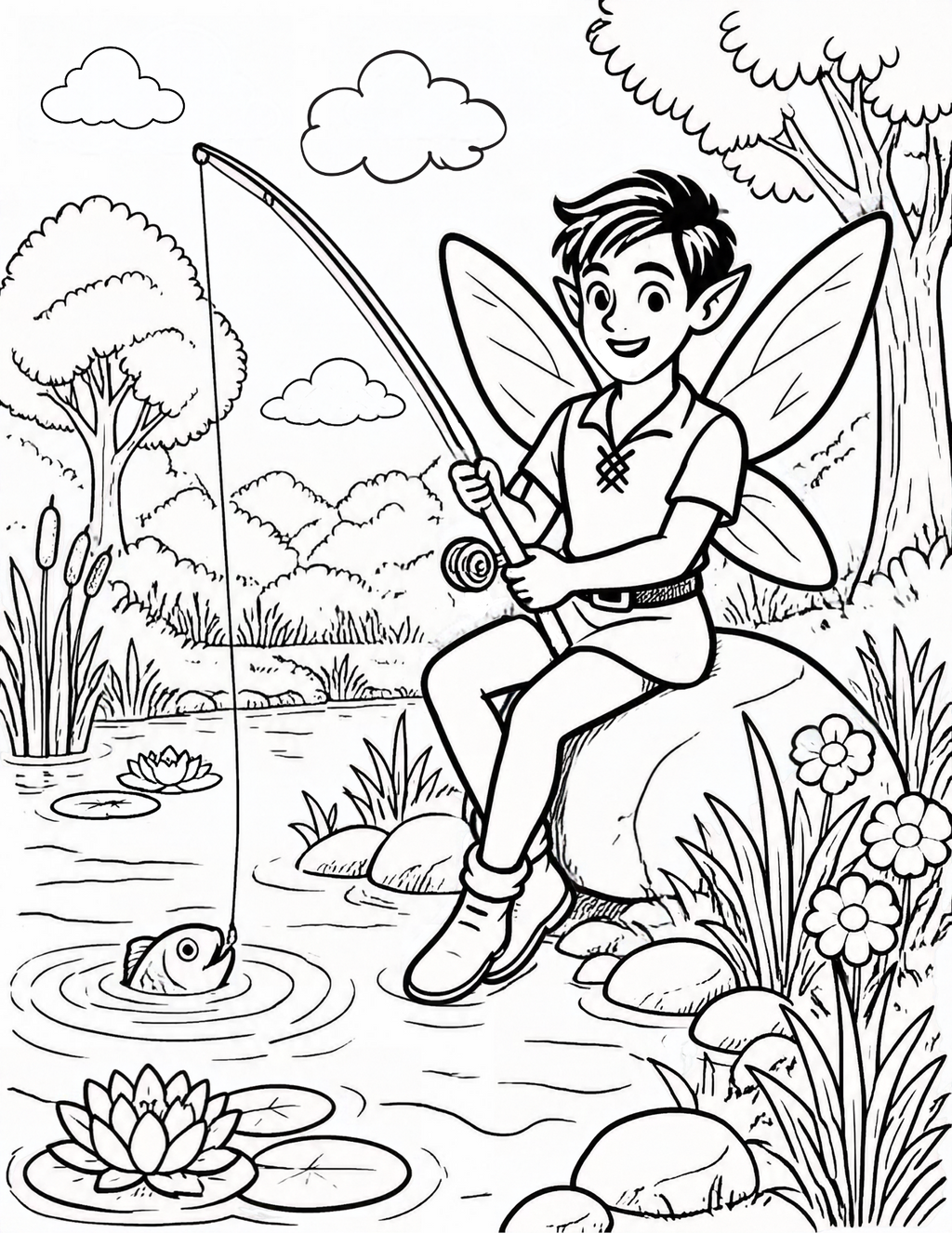 Welcome to Fairy Village Coloring Book