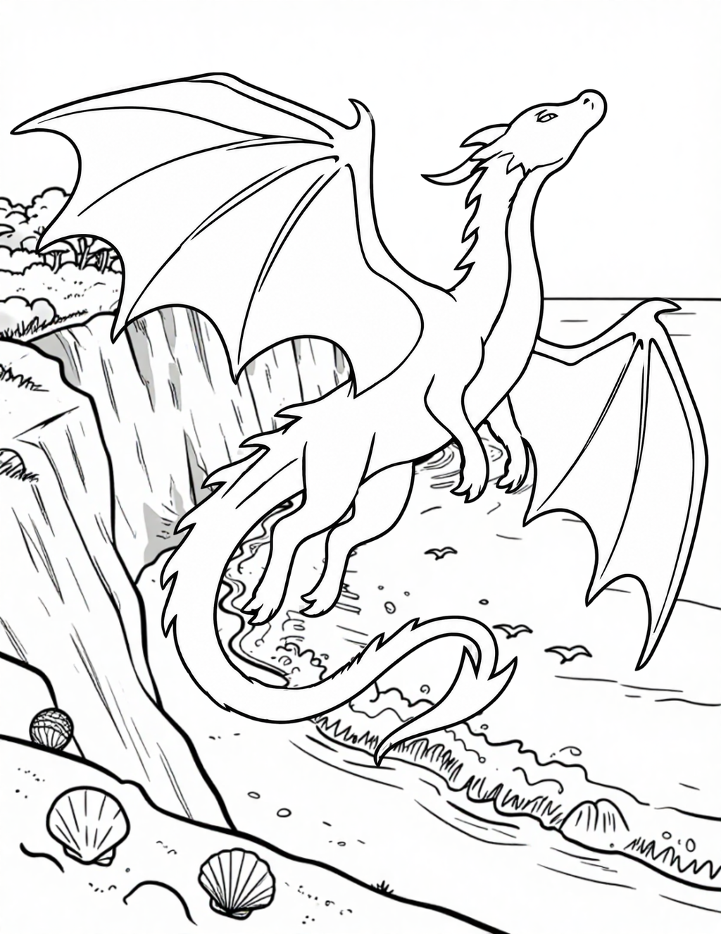 Dragon Adventures Coloring Book