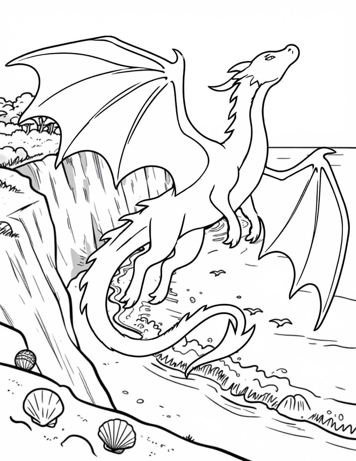 Dragon Adventures Coloring Book