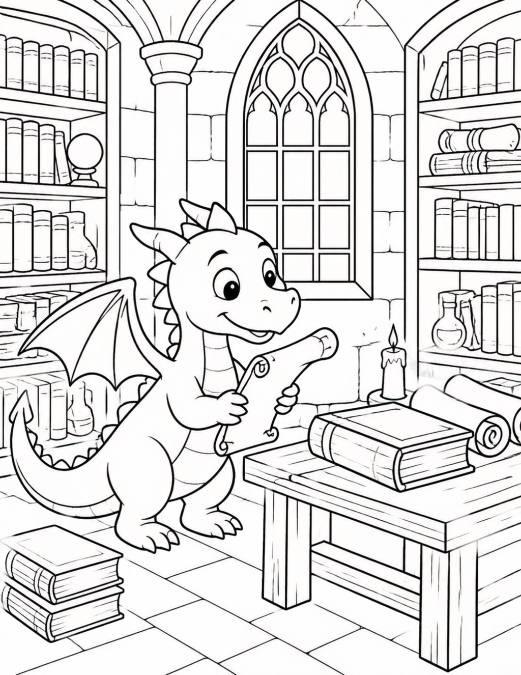 Dragon Adventures Coloring Book