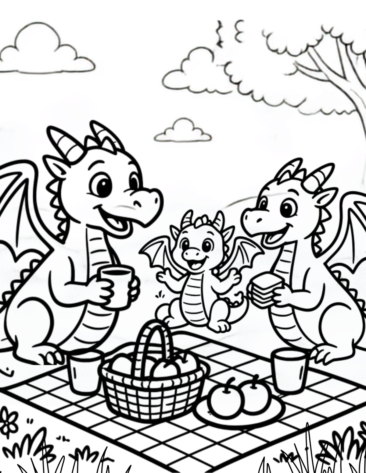 Dragon Adventures Coloring Book