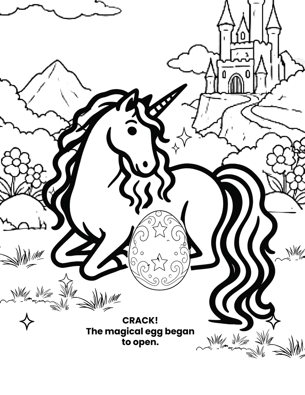 Whisper Doesn't Sparkle Coloring Book and Children's Story