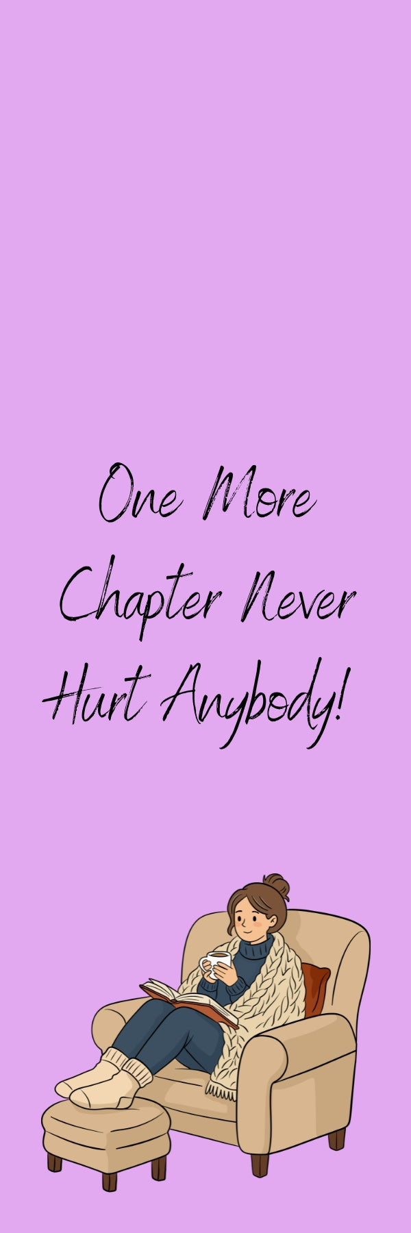 One More Chapter Bookmark — Light Pink