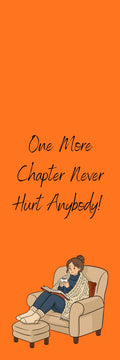 One More Chapter Bookmark — Orange