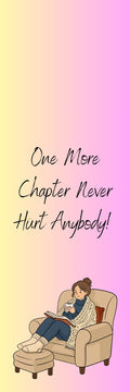 One More Chapter Bookmark — Pink & Yellow