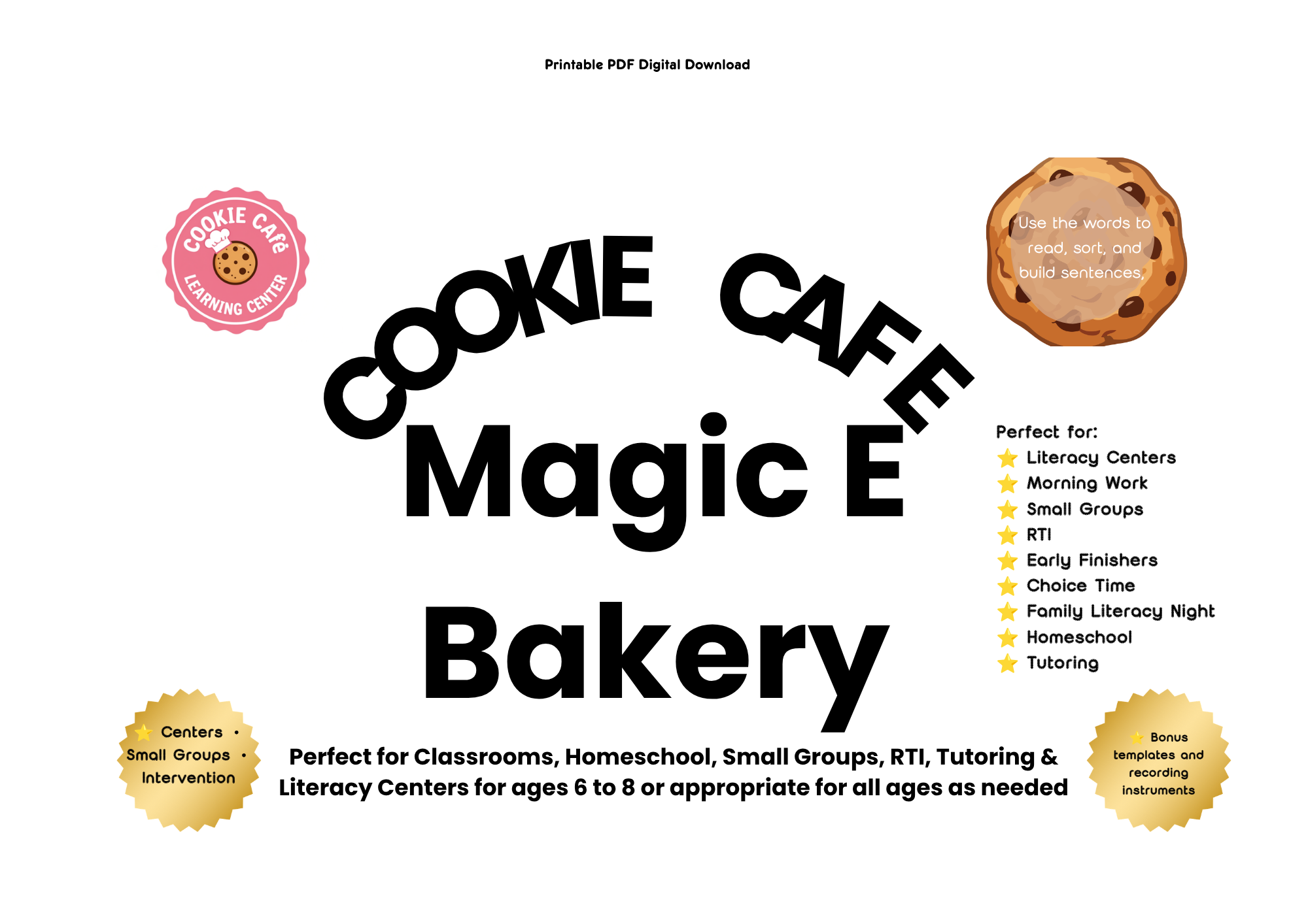🍪 Cookie Café™ Magic E Bakery Bundle