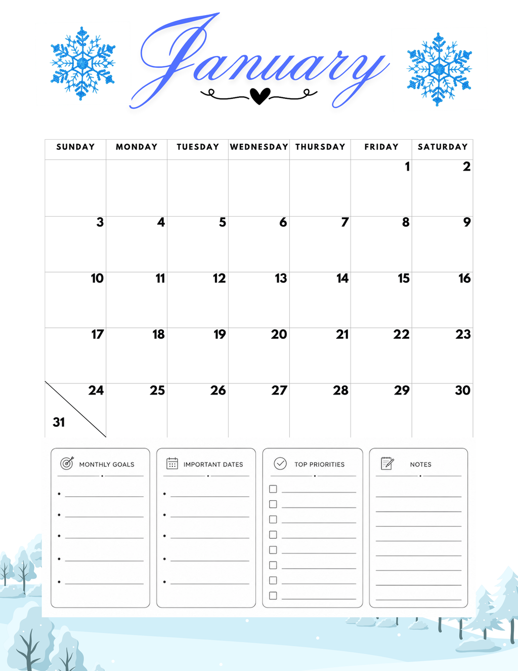 2027 Calendar pdf download