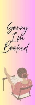 Sorry I'm Booked Bookmark — Peachy Pink