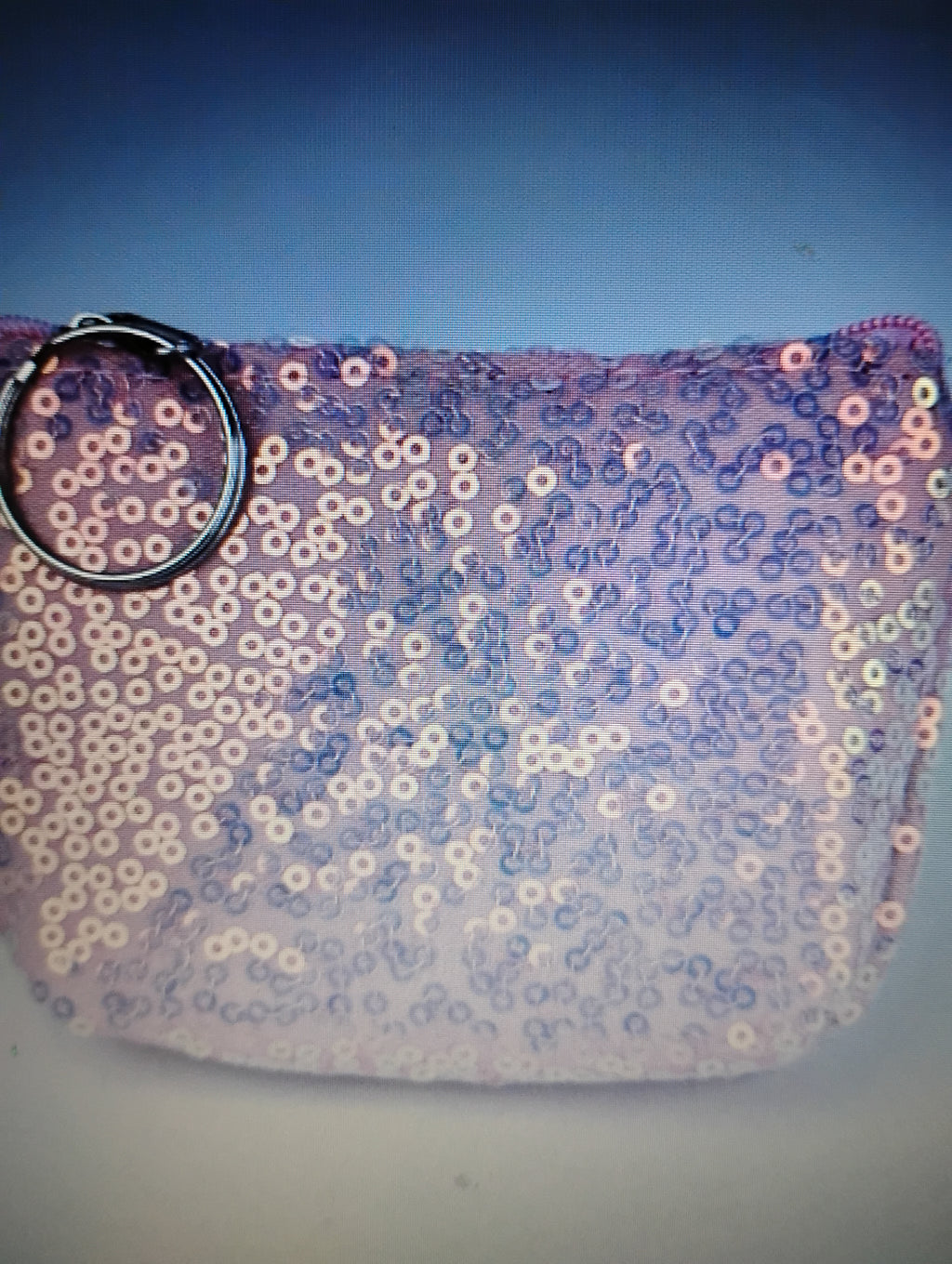 Pink Sequin Coin Purse