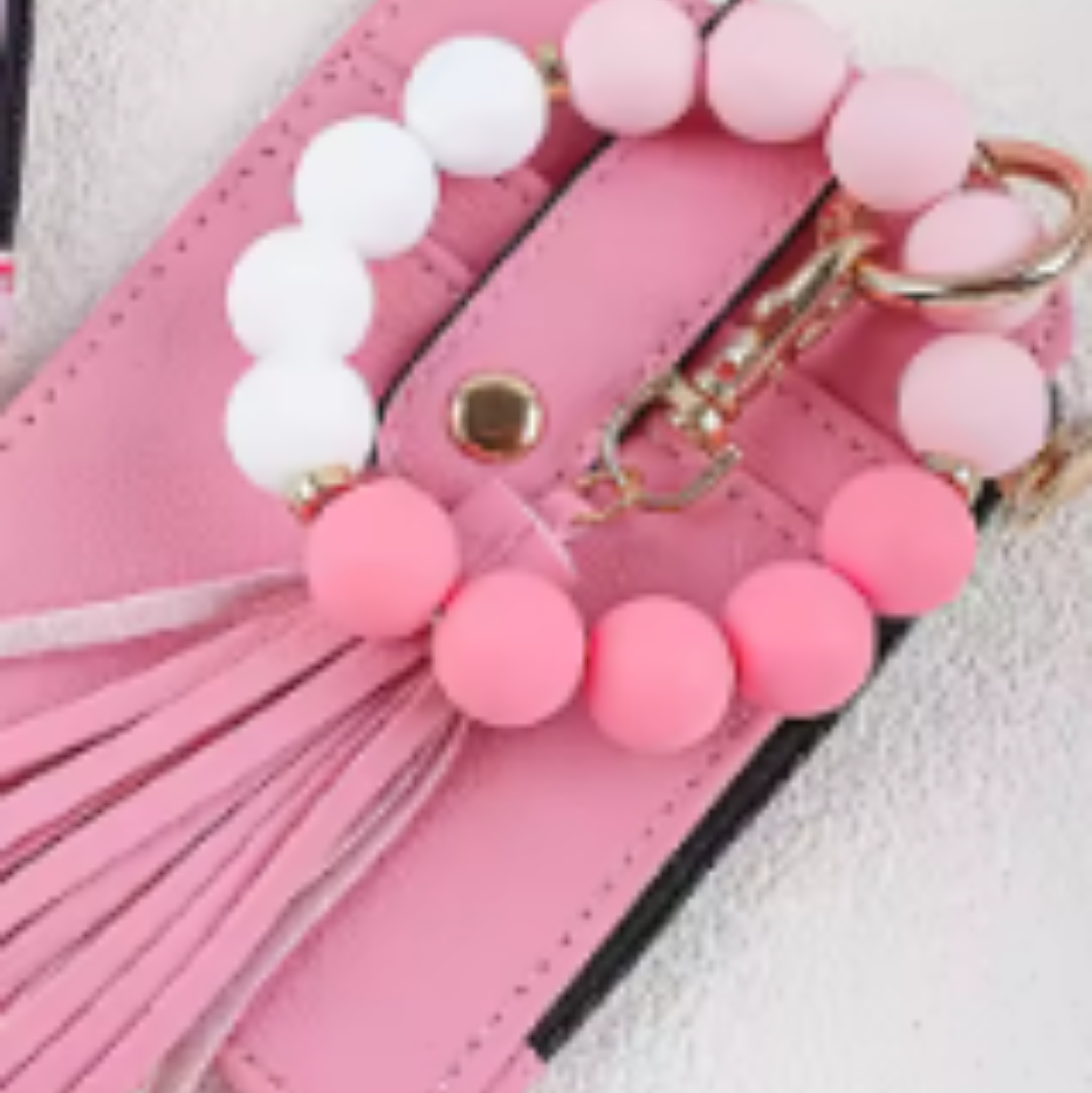 Pink Coin Purse Keychain