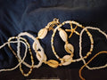 Beach Vibes 7-Piece Anklet Set - Seashells, Puka Beads & More
