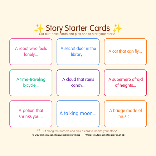 Young Author Creative Writing Kit – Printable PDF Workbook for Grades 1–5 – Homeschool & Classroom – Instant Download