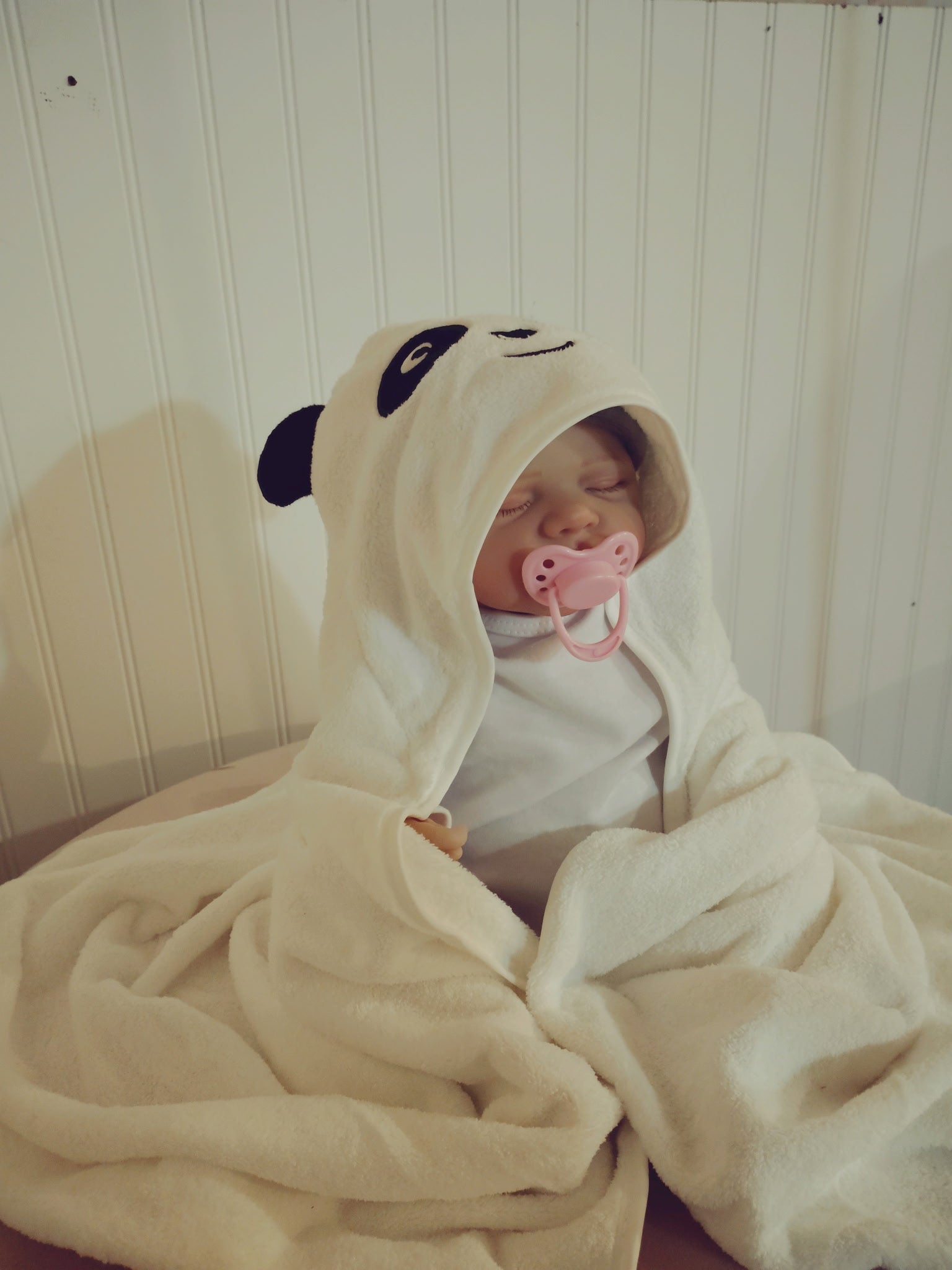 Infant Panda Hooded Towel